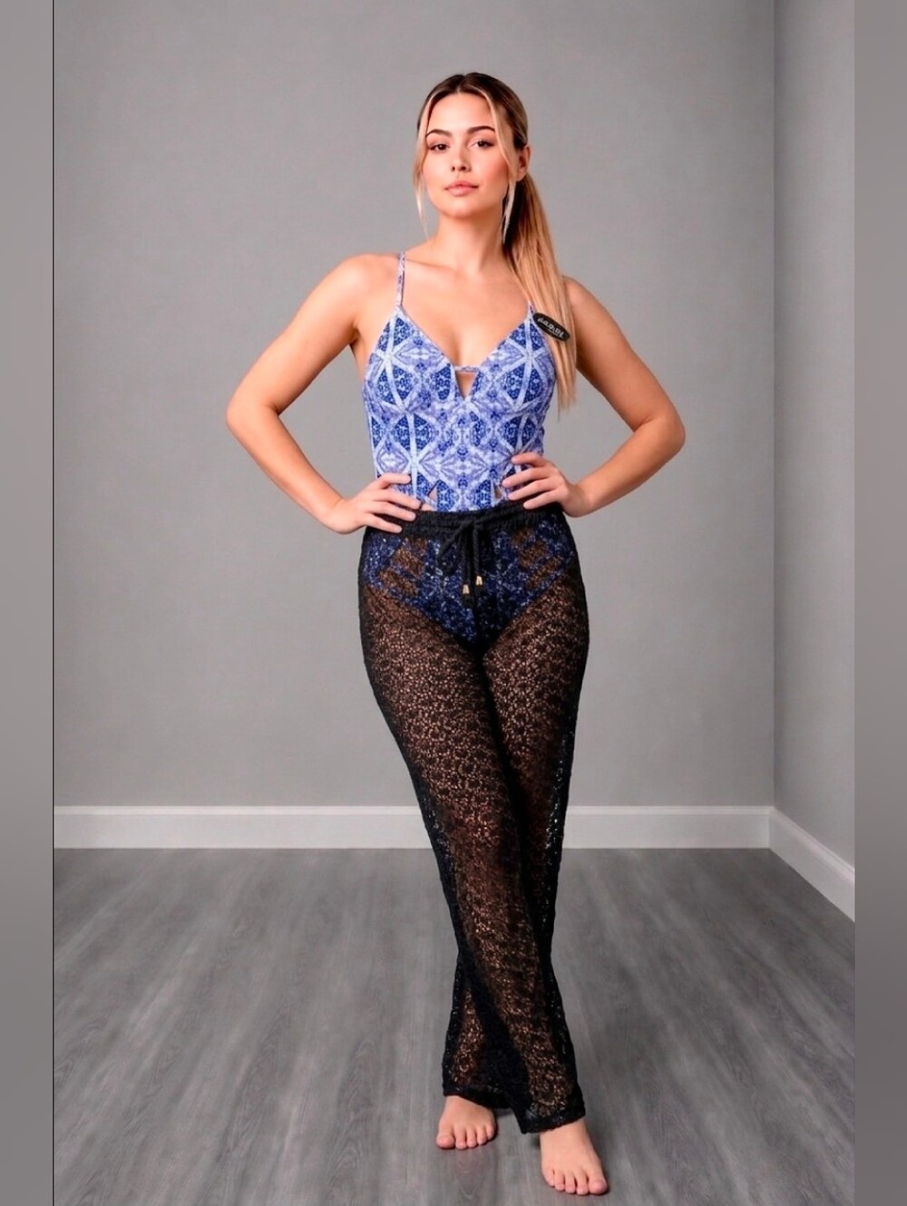 Kahalai Crochet Cover Up pant NWOT